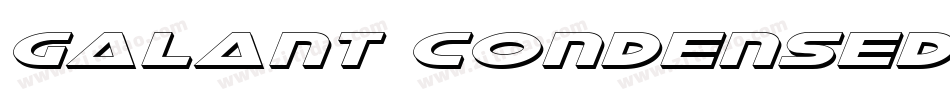 Galant Condensed Italic字体转换